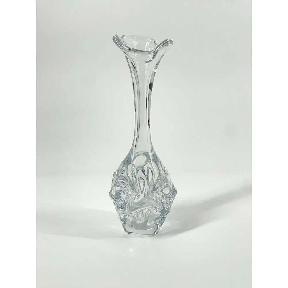 Vintage MCM Aseda Glass Scandinavian Swedish Vase Artist Börne Augustsson 10”